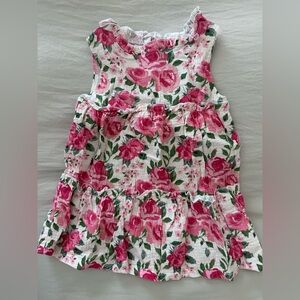 mudpie | Floral Pink Ruffle Tiered Dress